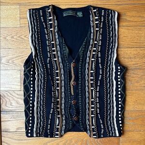 Black and Brown Men's Vest
